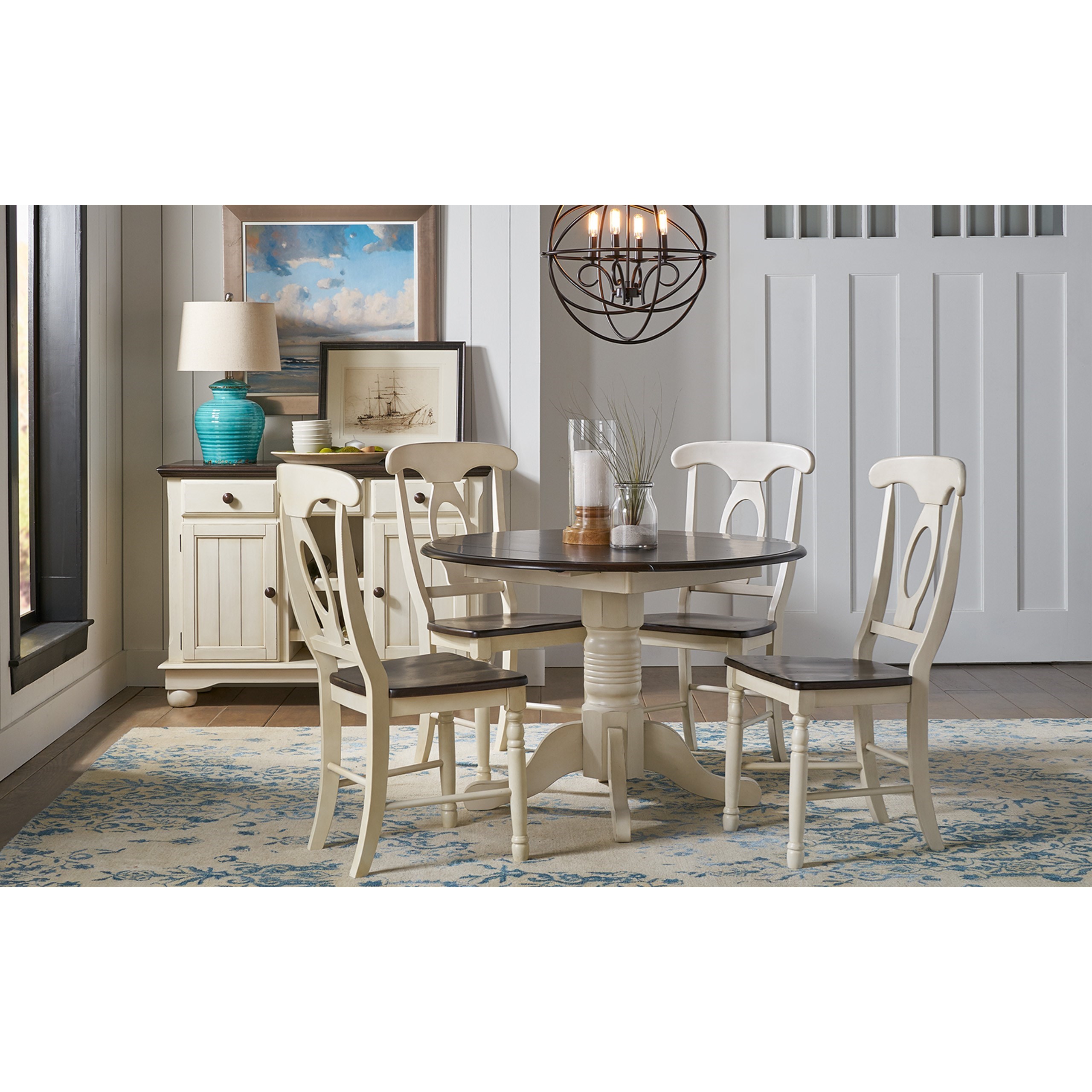 AAmerica British Isles BRICO285K Two Tone Napoleon Dining Side